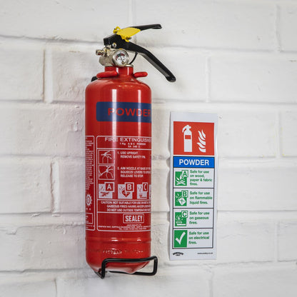 Sealey SDPE01 Fire Extinguisher 1kg Dry Powder