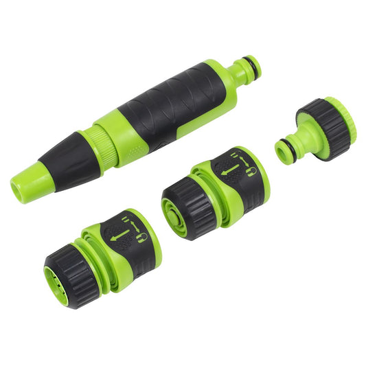 Sealey JS9611 Deluxe Hose Nozzle & Connector Set 4pc