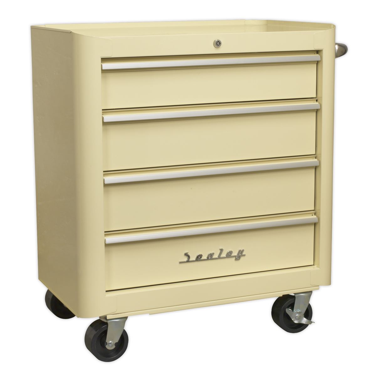 Sealey AP28COMBO2 Retro Style Topchest Mid-Box Tool Chest & Rollcab Combination 10 Drawer Cream