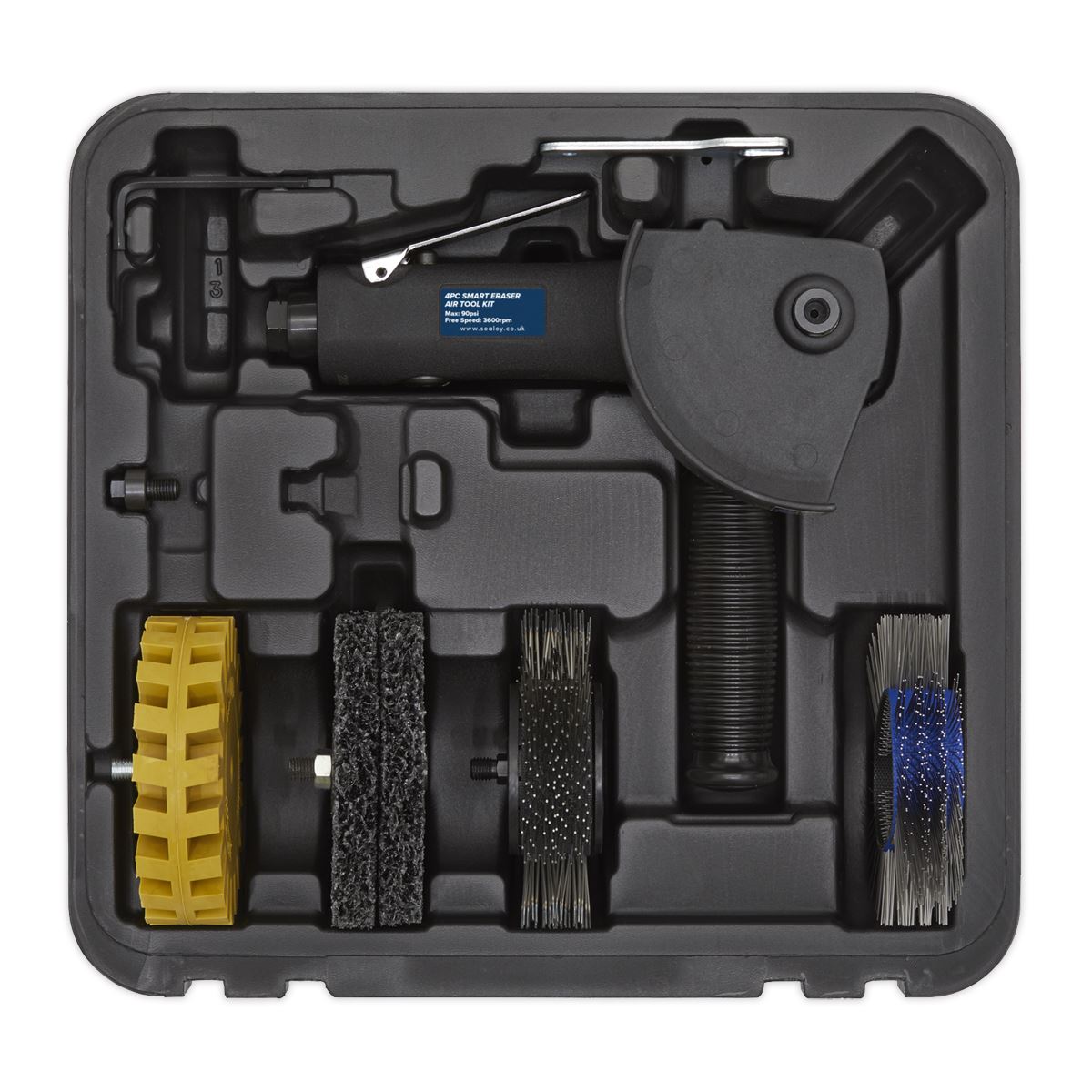 Sealey SA695 Smart Eraser Air Tool Kit 4pc