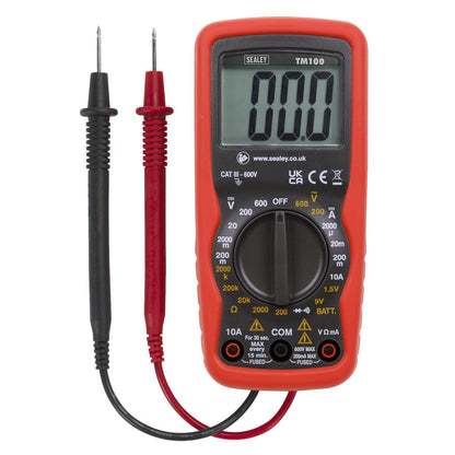 Sealey TM100 Professional Digital Multimeter - 6-Function