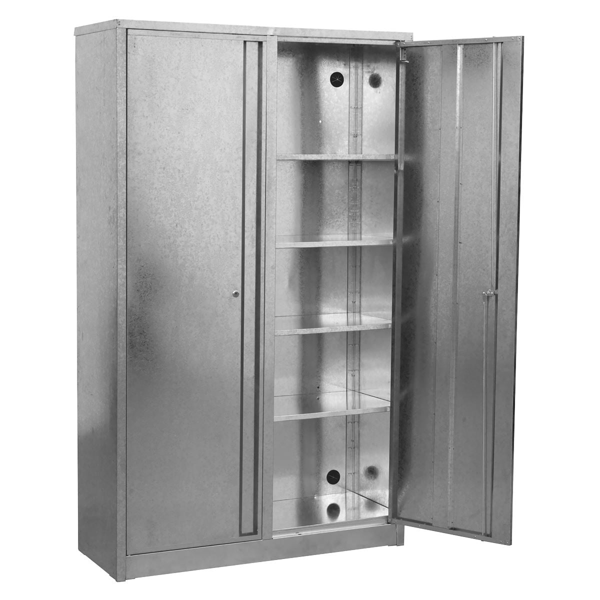 Sealey GSC110385 Galvanized Steel Floor Cabinet 4-Shelf Extra-Wide