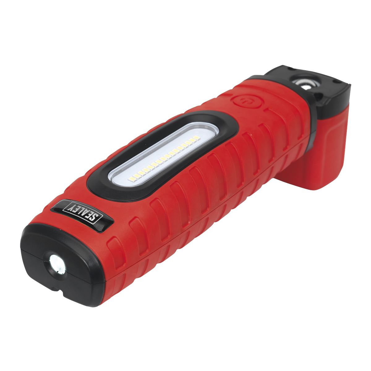 Sealey LED360PLUSR Rechargeable 360° Inspection Light 10W & 3W SMD LED Red 2 x Lithium-ion