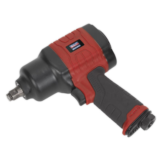 Sealey GSA6002 Composite Air Impact Wrench 1/2"Sq Drive - Twin Hammer