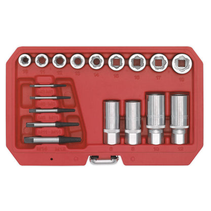 Sealey AK751 Bolt Stud & Screw Extractor Set 18pc