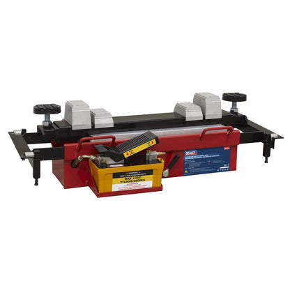 Sealey SJBEX200A Air Jacking Beam 2 Tonne with Arm Extenders & Flat Roller Supports