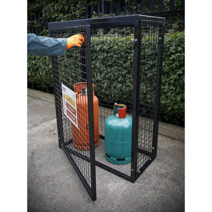 Sealey GCSC319 Safety Cage - 3 x 19kg Gas Cylinders