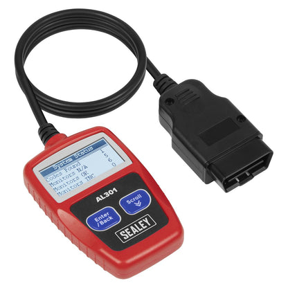 Sealey AL301 Car Fault Code Reader Diagnostic Tool EOBD/OBDII