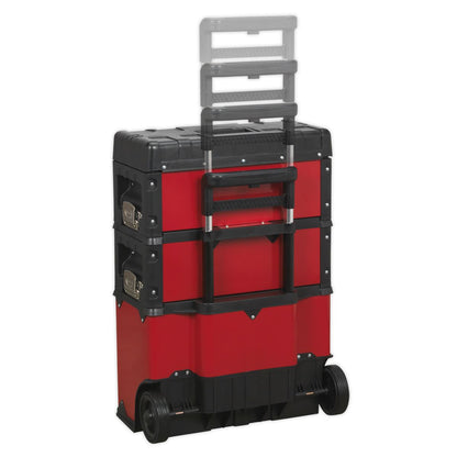 Sealey AP548 Mobile Steel/Composite Toolbox - 3 Compartment