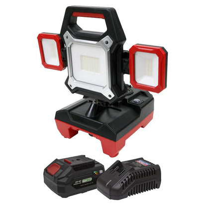 Sealey CP20VWLKIT1 Cordless/Corded 20V 4Ah SV20 Series Worklight Kit 45W SMD LED