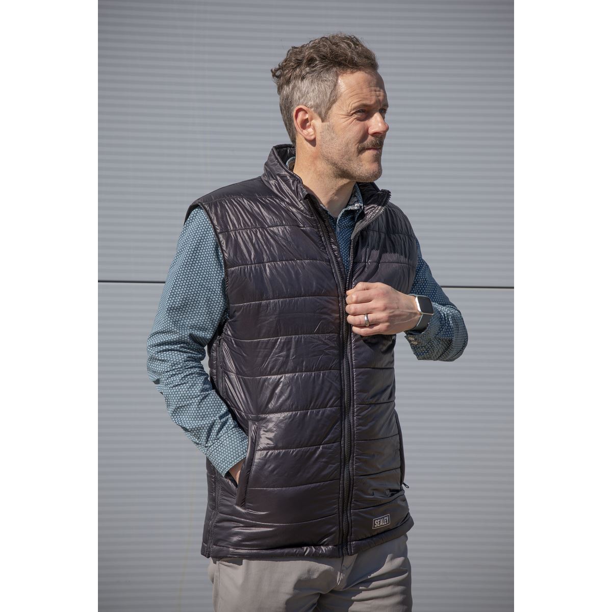 Sealey HG01KIT 5V Heated Puffy Gilet - 44" to 52" Chest with Power Bank 10Ah