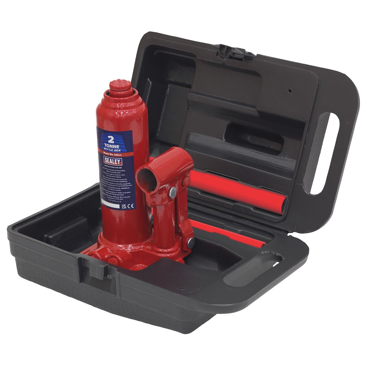 Sealey SJ2BMC Bottle Jack 2 Tonne with Storage Case