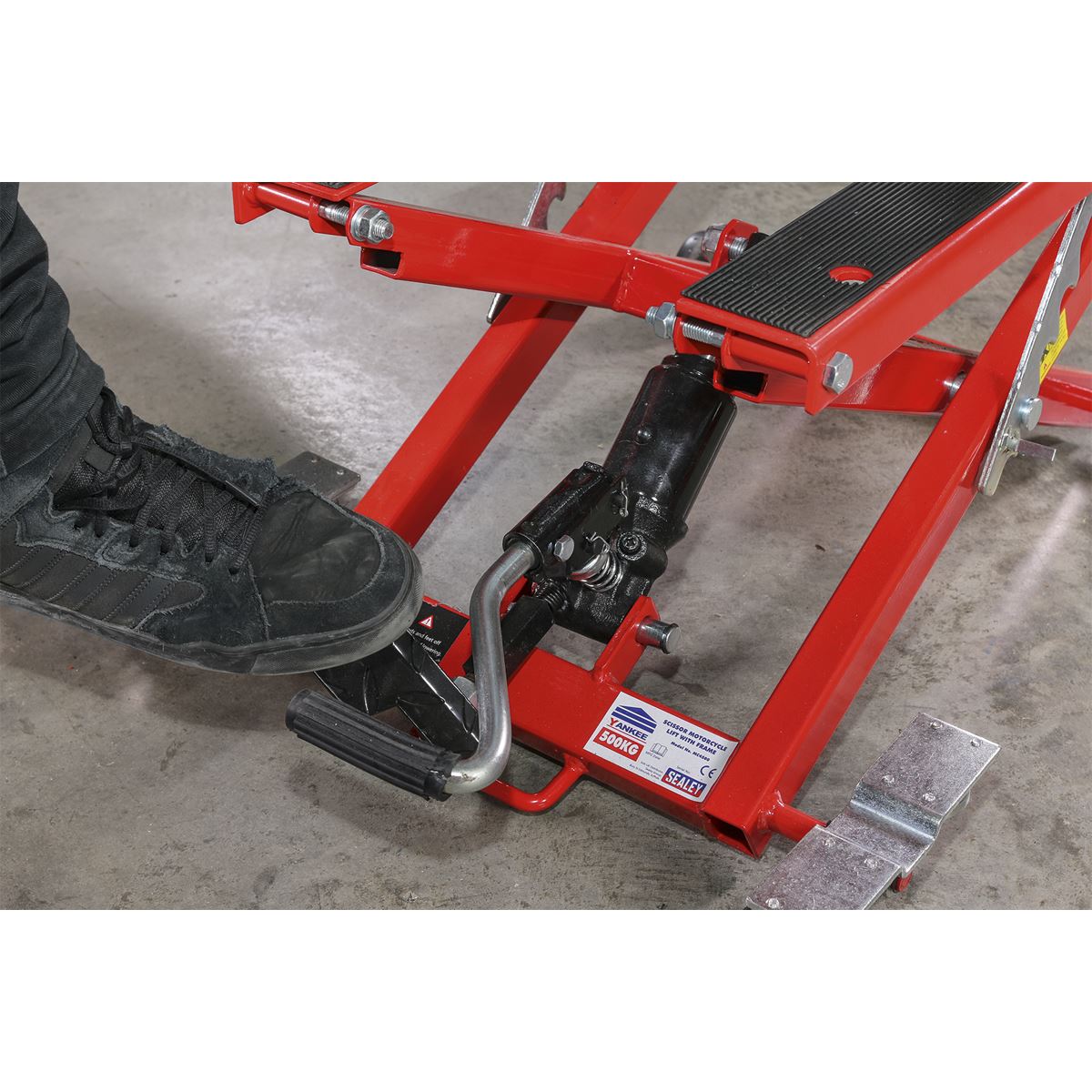 Sealey MC4500 Hydraulic Motorcycle & Quad Scissor Lift 500kg Capacity