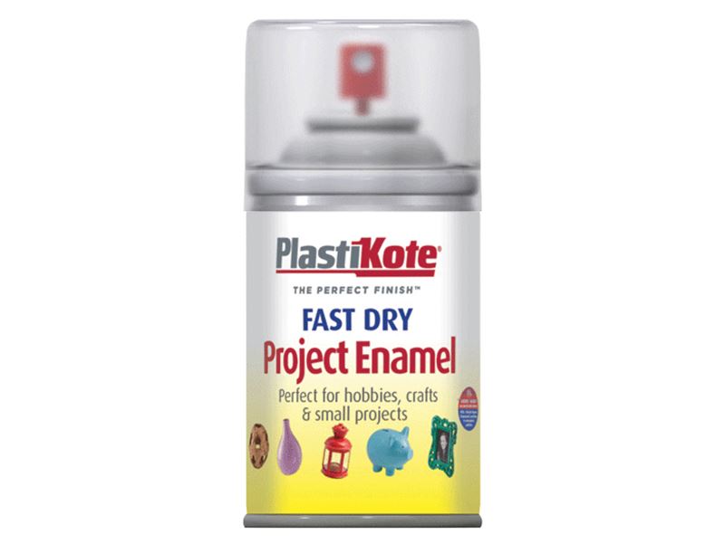 Plastikote Fast Dry Enamel Aerosol Clear 100ml