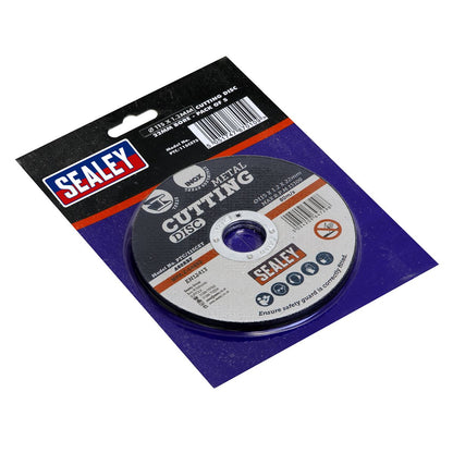 Sealey PTC/115CET5 Cutting Disc Ø115 x 1.2mm Ø22mm Bore Pack of 5