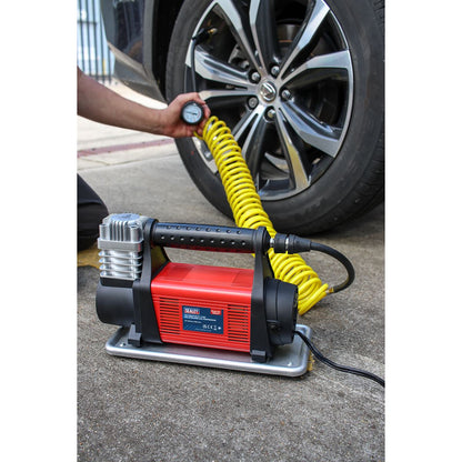 Sealey MAC07 Tyre Inflator/Mini Air Compressor 12V Heavy-Duty