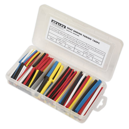 Sealey HST501MC Heat Shrink Tubing Assortment 180pc 50 & 100mm Mixed Colours