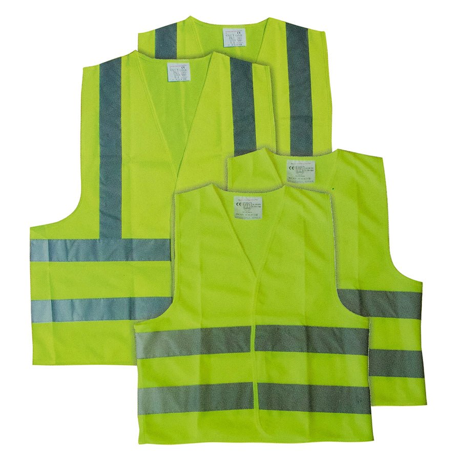 AA Hi Viz Family Pack Yellow Visibility Reflective Waistcoat Safety Jacket - McCormickTools