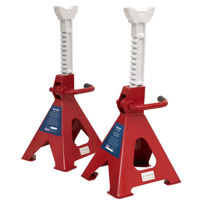 Sealey VS2006 Ratchet Type Axle Stands (Pair) 6 Tonne Capacity per Stand