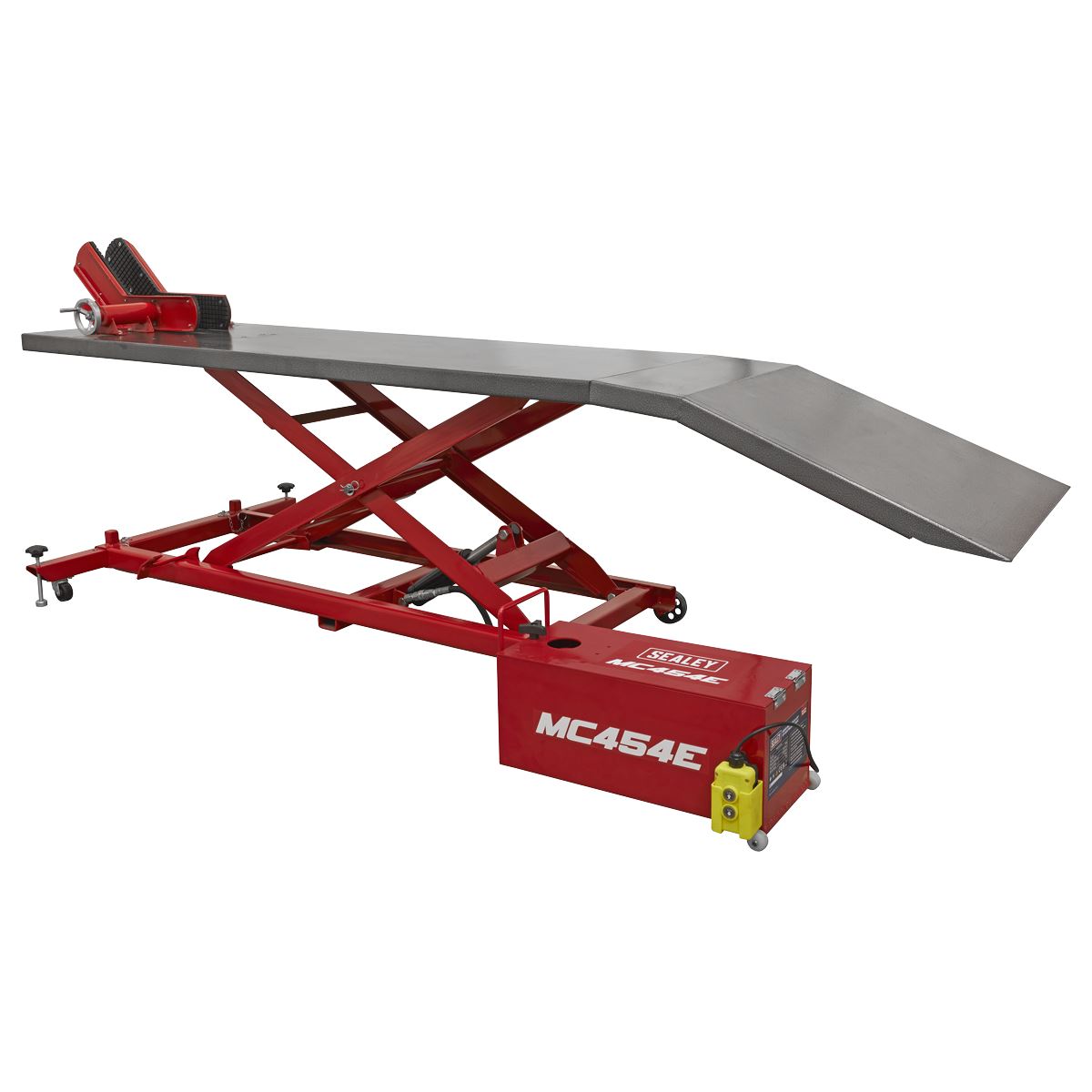 Sealey MC454E 12V Electro/Hydraulic Motorcycle Lift 450kg Capacity-McCormickTools