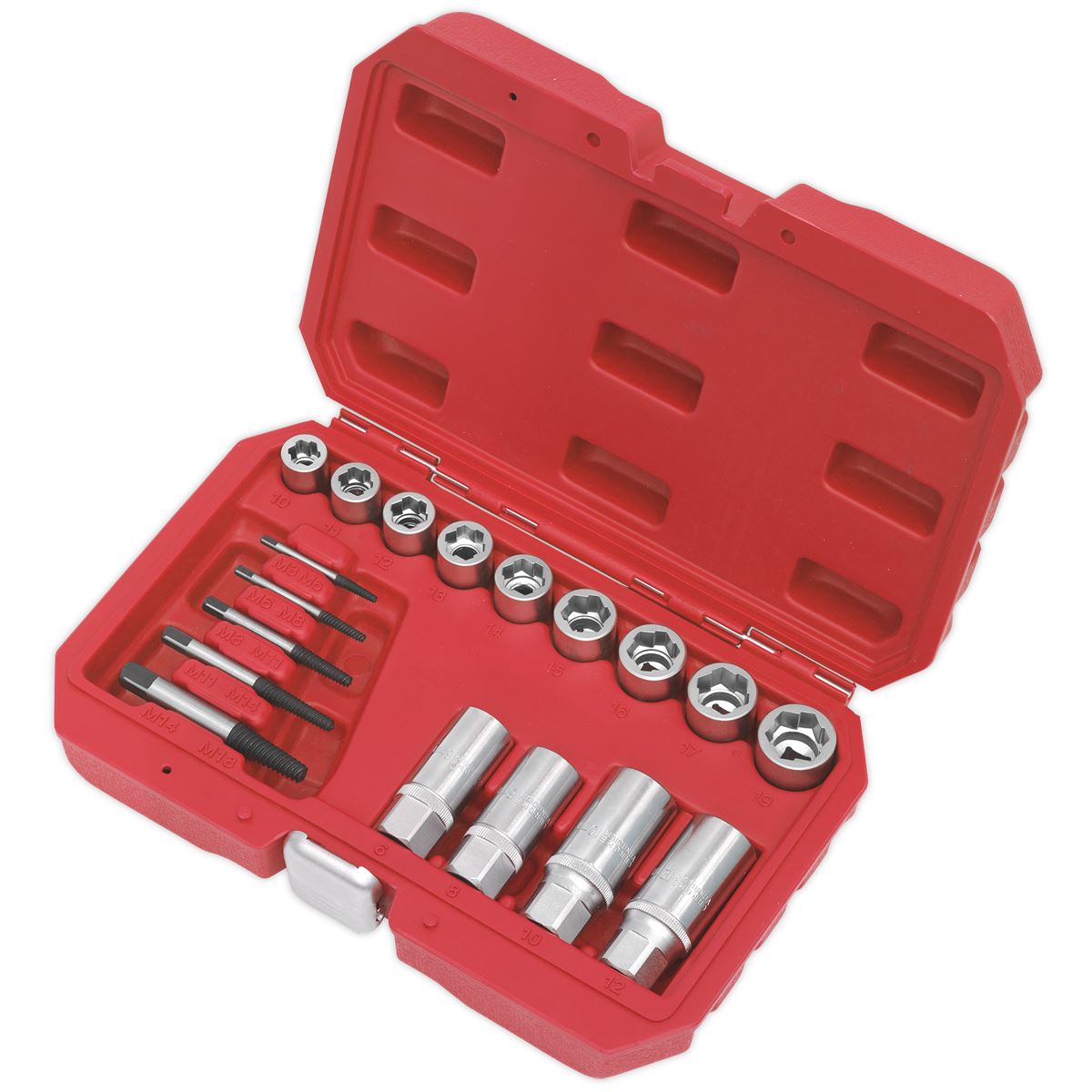 Sealey AK751 Bolt Stud & Screw Extractor Set 18pc