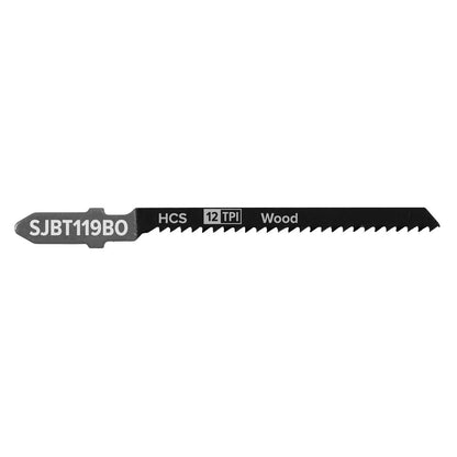 Sealey SJBT119BO Jigsaw Blade General Wood 75mm 12tpi - Pack of 5