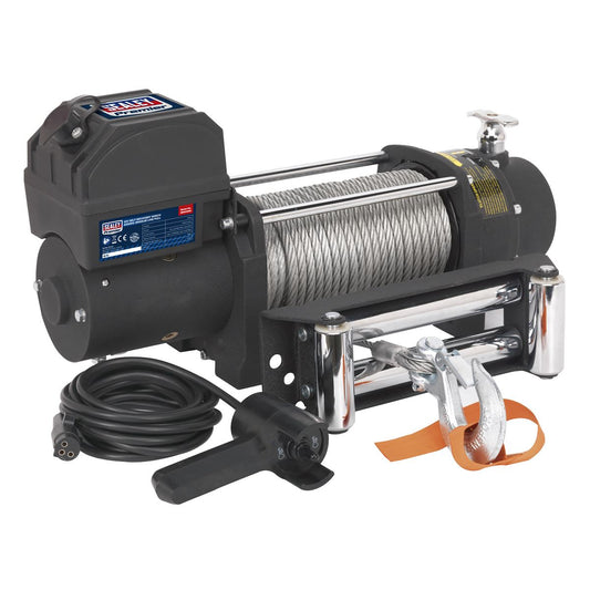 Sealey SRW4300 Self-Recovery Winch 4300kg (9500lb) Line Pull 12V