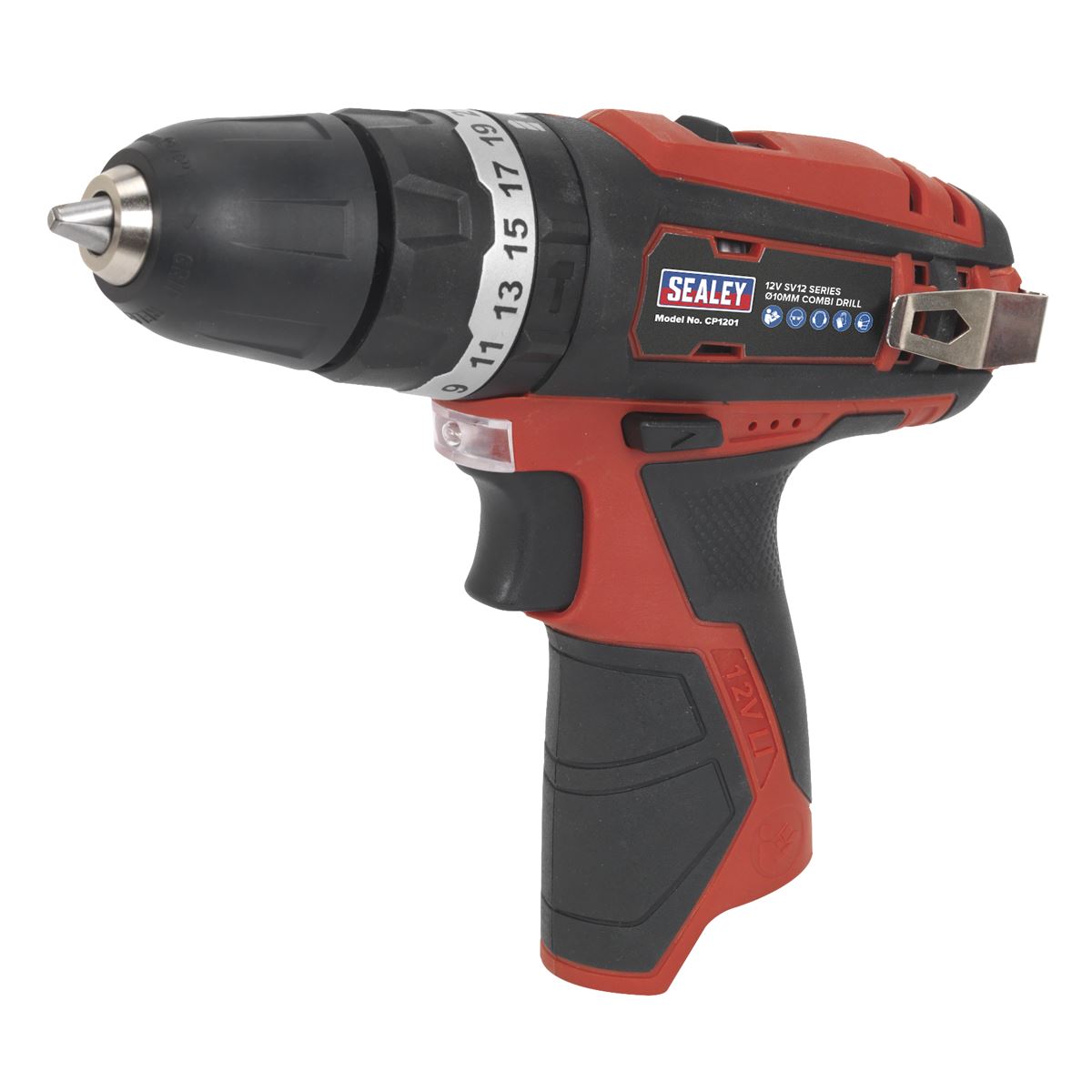 Sealey CP1201 Cordless Combi Drill Ø10mm 12V SV12 Series - Body Only