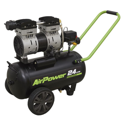 Sealey SAC2410S Low Noise Air Compressor 24L Direct Drive 1hp