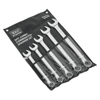 Sealey AK6329 Combination Spanner Set 5pc Jumbo Metric