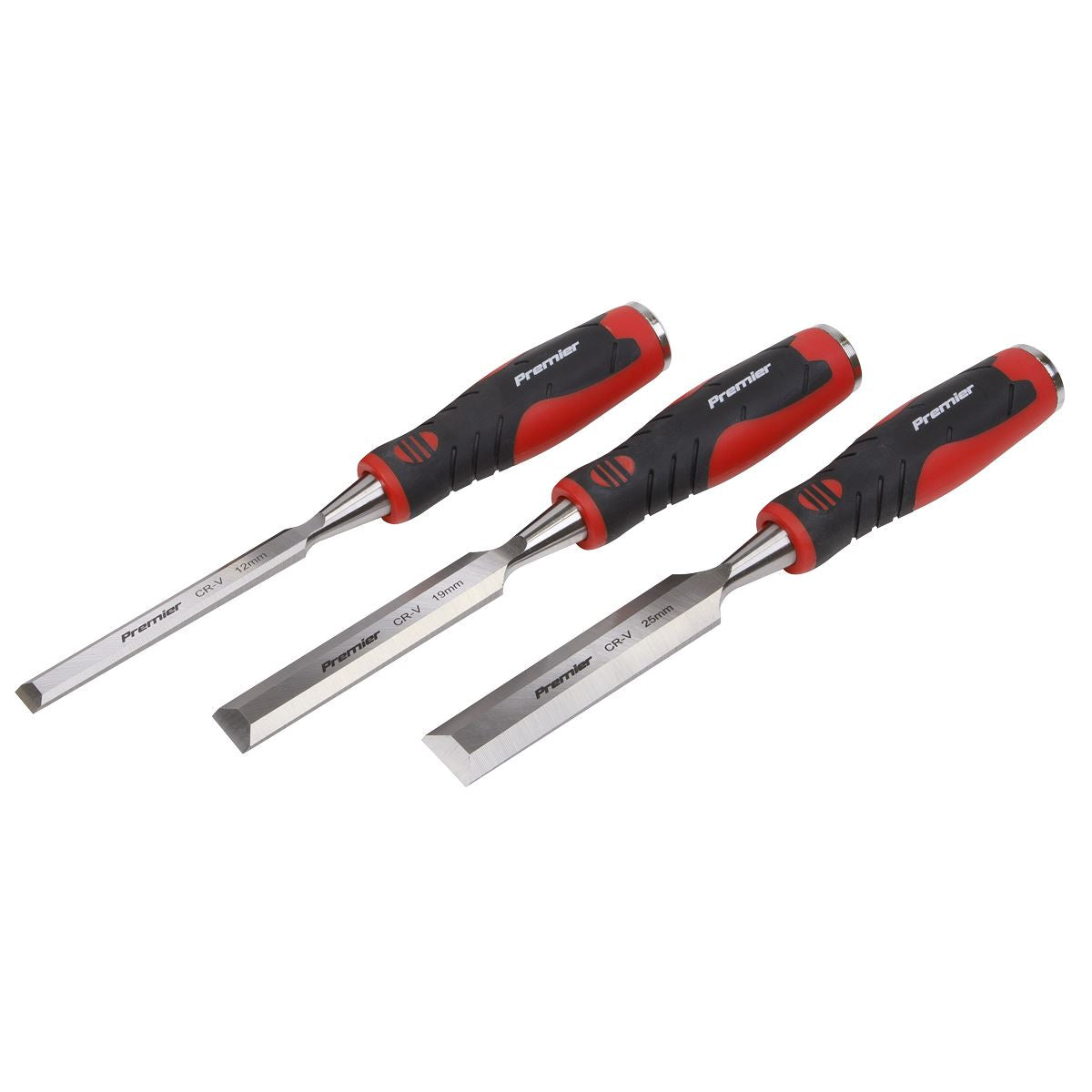 Sealey AK9238 Hammer-Thru Wood Chisel 3pc Set