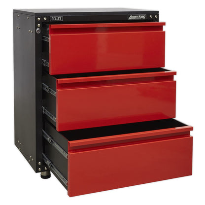 Sealey APMS82 Modular 3 Drawer Cabinet with Worktop 665mm