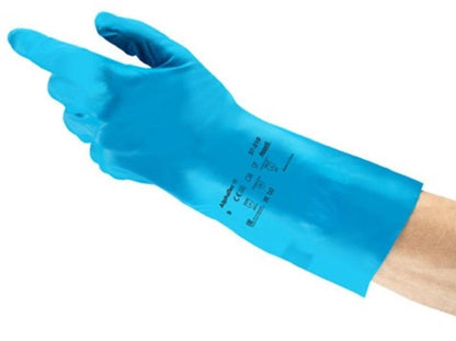 Ansell 37 - 210 UltraGrip Blue Unlined Nitrile Gloves