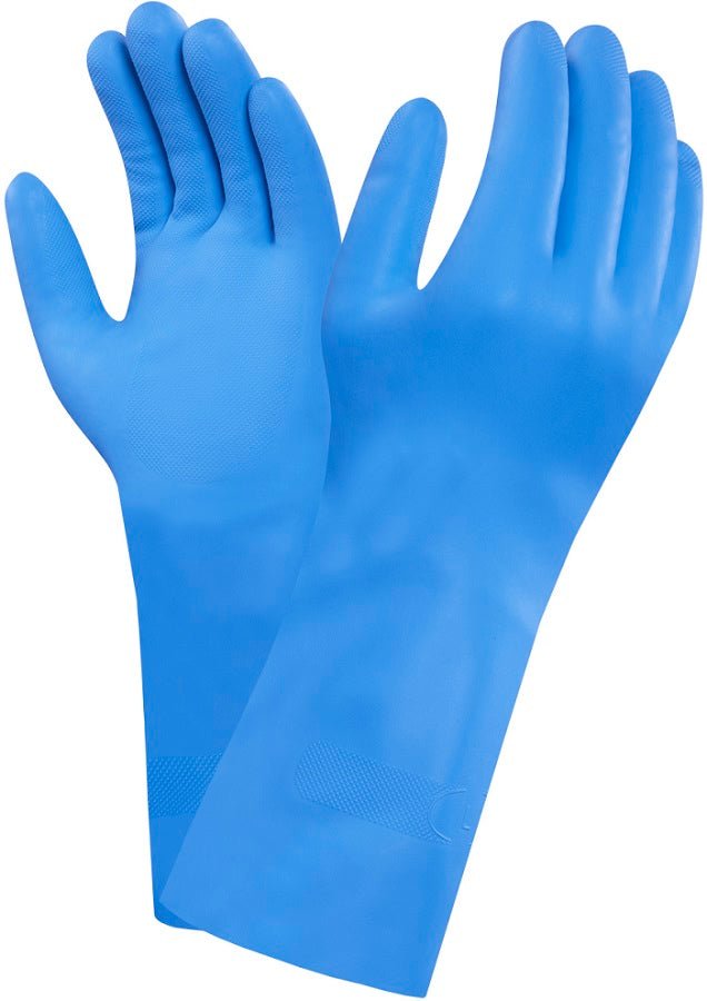 Ansell AlphaTec Blue Nitrile Chemical Resistant Gloves 37 - 501