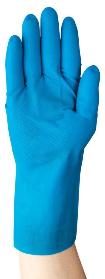 Ansell AlphaTech 87 - 195 Blue Latex Rubber Gloves - McCormickTools