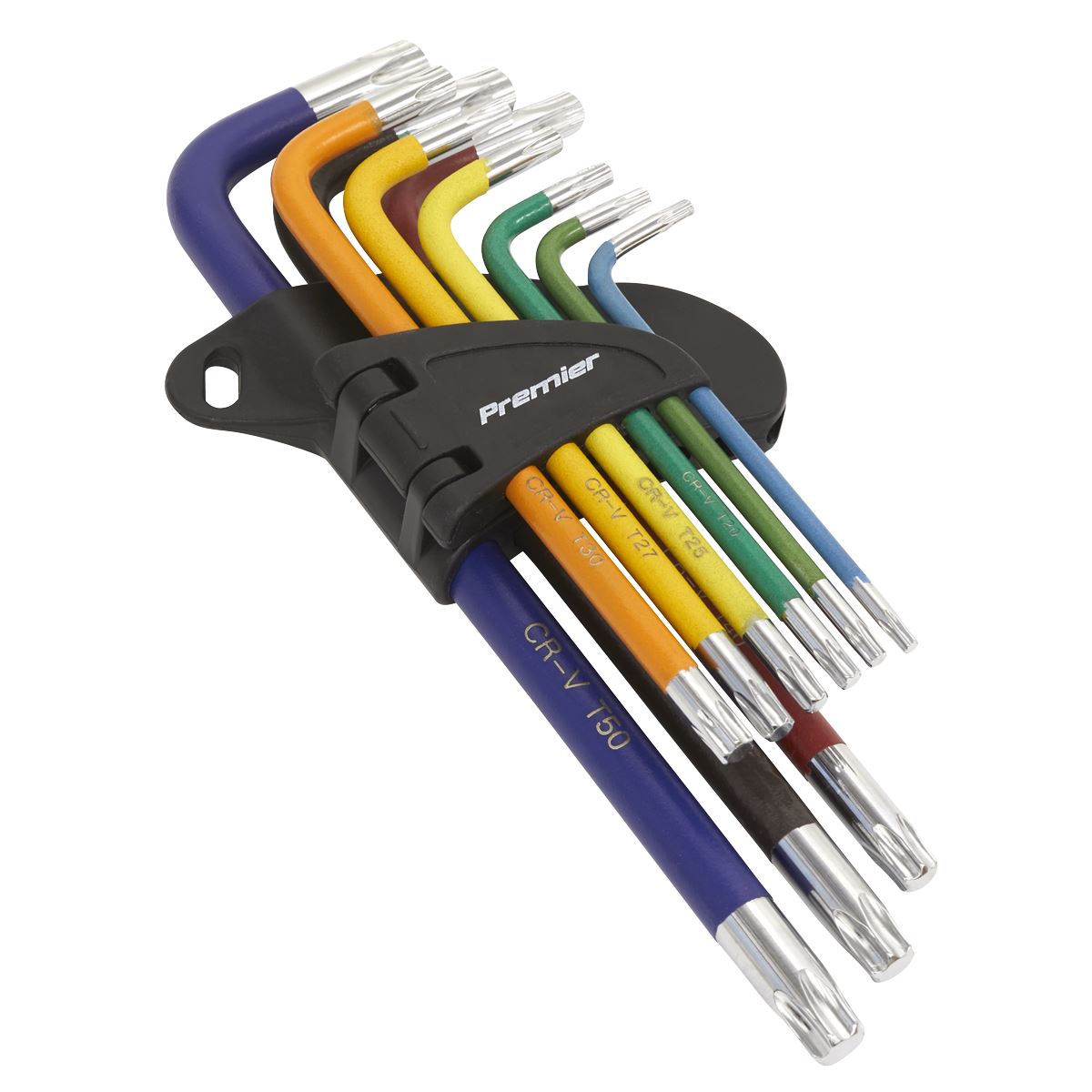 Sealey AK7193 TRX-Star* Key Set 9pc Colour-Coded Long