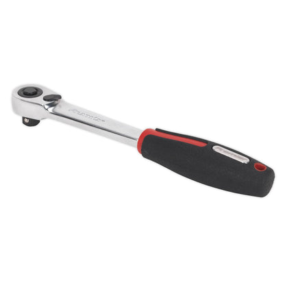 Sealey AK8981 Ratchet Wrench 3/8"Sq Drive Compact Head 72-Tooth Flip Reverse Premier Platinum