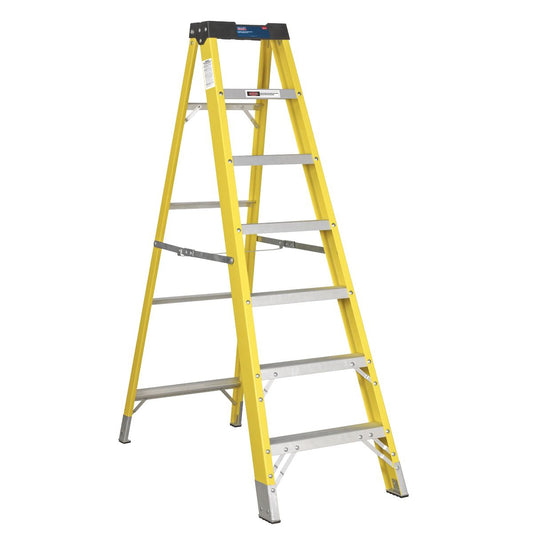 Sealey FSL7 Fibreglass Step Ladder 6-Tread EN 131