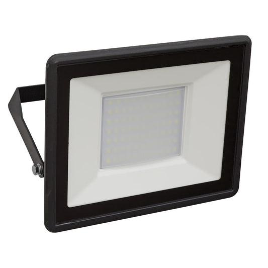 Sealey LED113 Extra-Slim Floodlight with Wall Bracket 50W SMD LED 230V