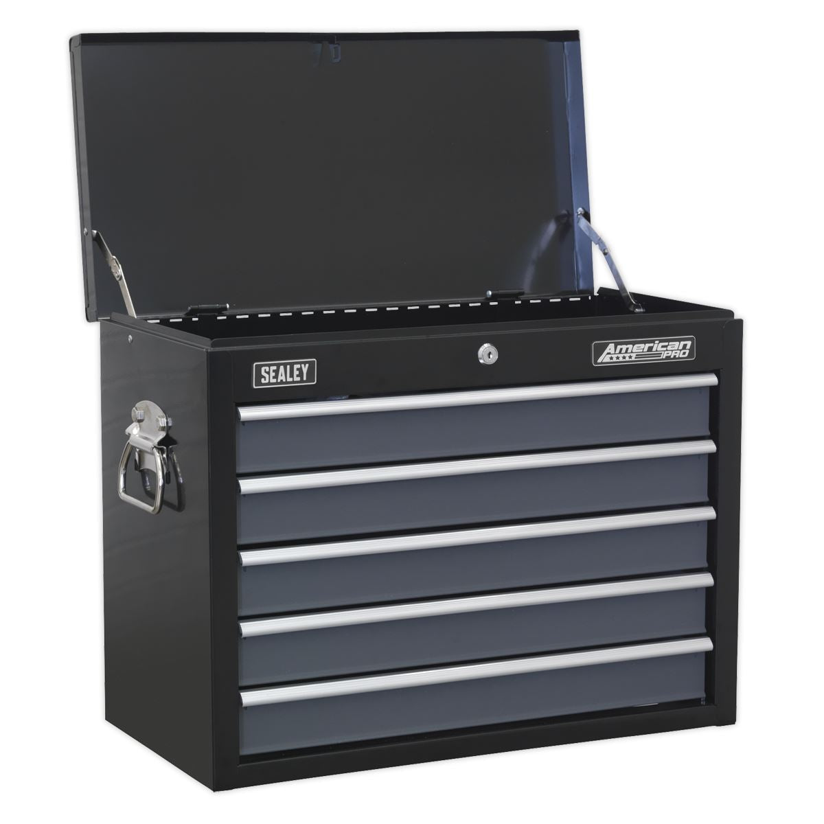 Sealey AP35TBCOMBO Tool Chest Combination 16 Drawer with Ball-Bearing Slides - Black/Grey & 468pc Tool Kit