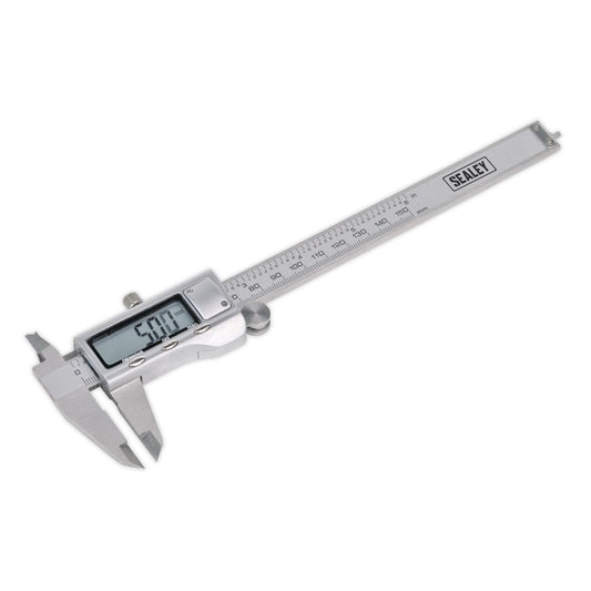 Sealey AK9621EV Digital Vernier Caliper 0-150mm(0-6") Stainless Steel