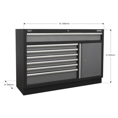 Sealey APMS64 Modular 7 Drawer Floor Cabinet 1360mm