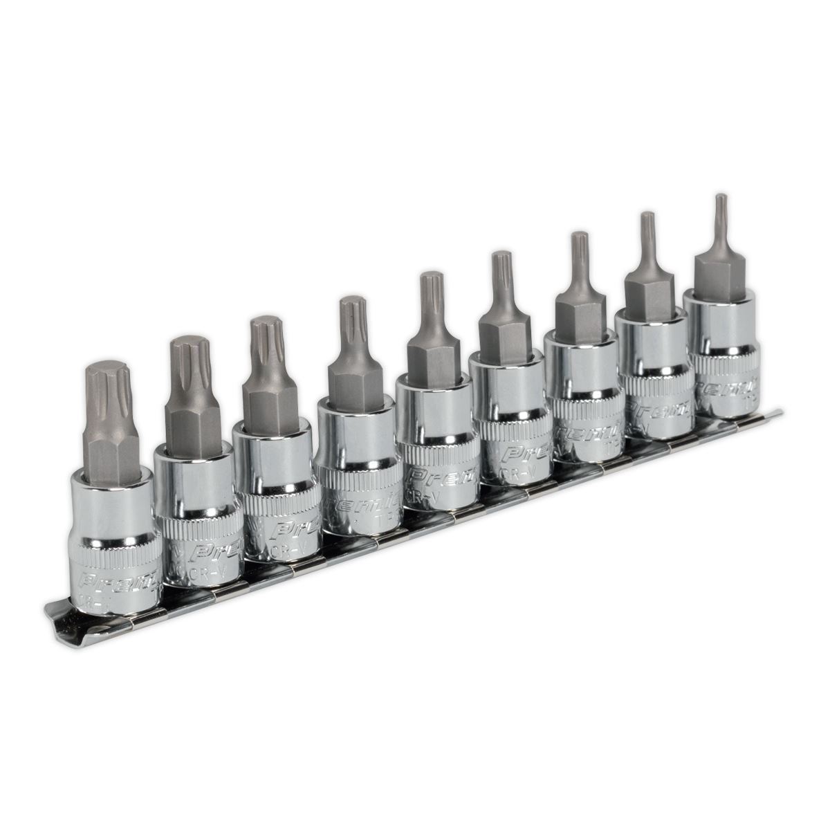 Sealey AK6222 TRX-P* Socket Bit Set 9pc 3/8"Sq Drive 50mm