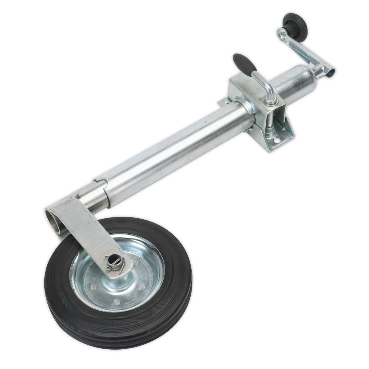 Sealey TB37 Jockey Wheel & Clamp Ø50mm - Ø200mm Solid Wheel