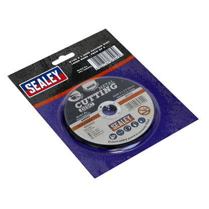 Sealey PTC/100CET5 Cutting Disc Ø100 x 1.2mm Ø16mm Bore Pack of 5