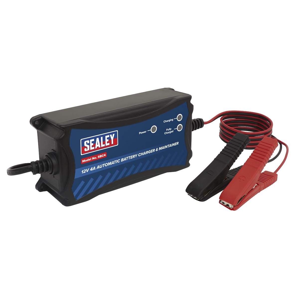 Sealey SBC4 Battery Maintainer Charger 12V 4A Fully Automatic-McCormickTools