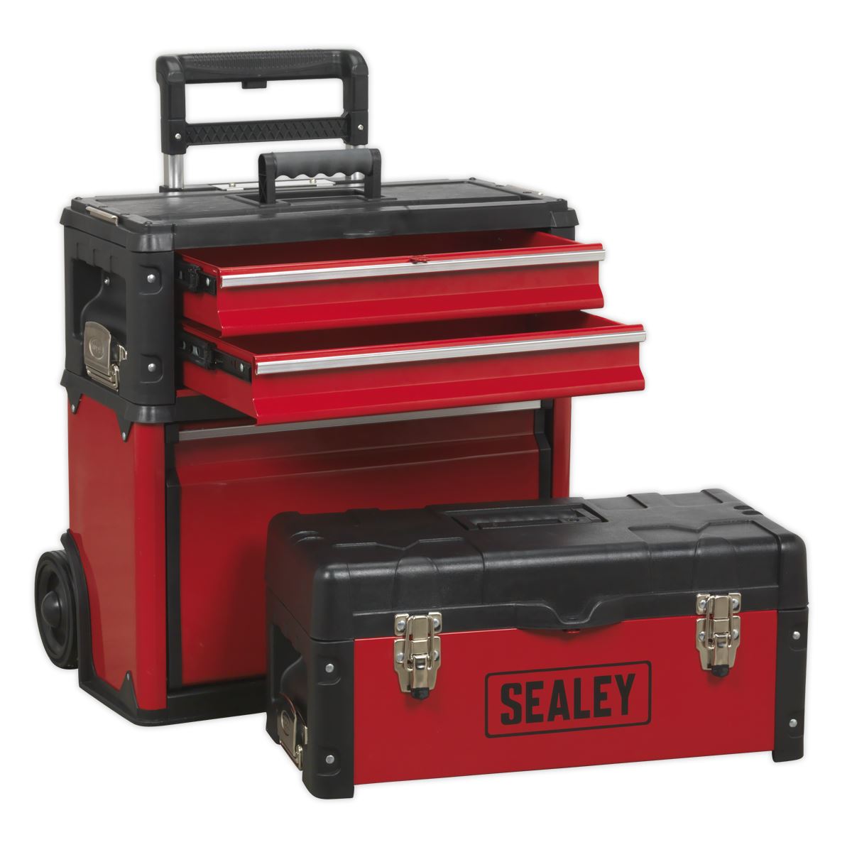 Sealey AP548 Mobile Steel/Composite Toolbox - 3 Compartment