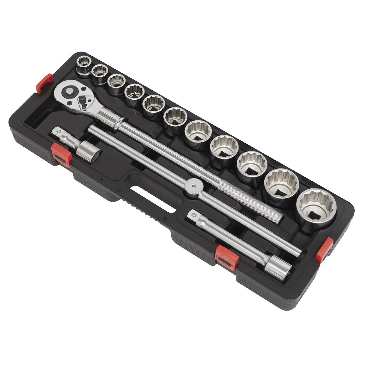 Sealey AK2583 Socket Set 3/4"Sq Drive 12-point WallDrive® 15pc Metric