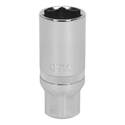 Sealey S38SP14 Spark Plug Socket 21mm 3/8"Sq Drive