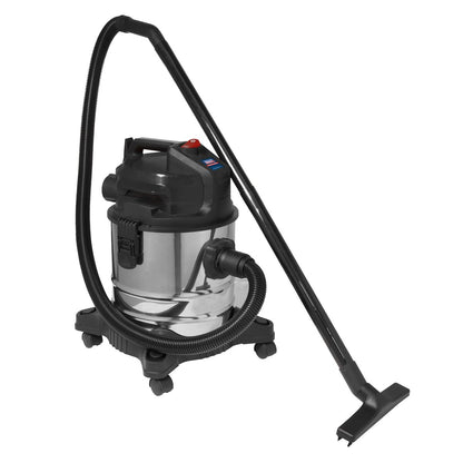 Sealey PC20LN Vacuum Cleaner (Low Noise) Wet & Dry 20L 1000W/230V